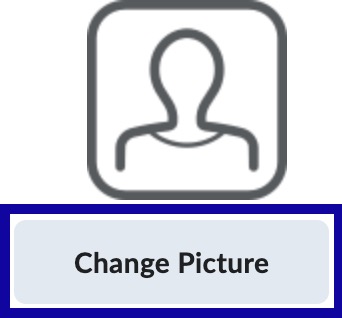 User profile screenshot with Change Picture button highlighted.