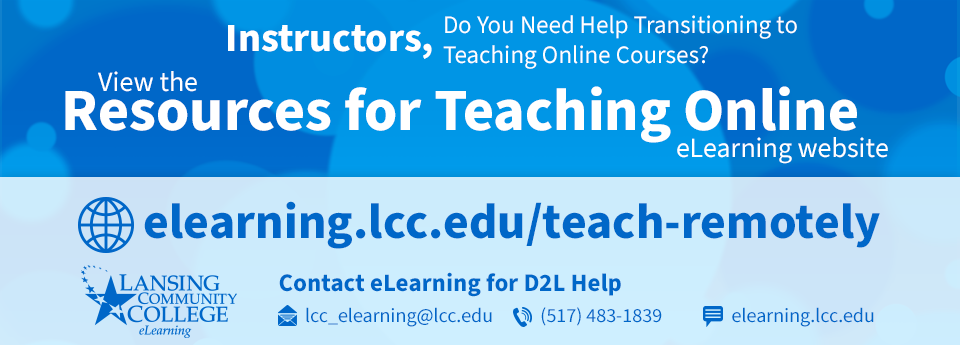 Instructor Resource Site D2l Help And Resources