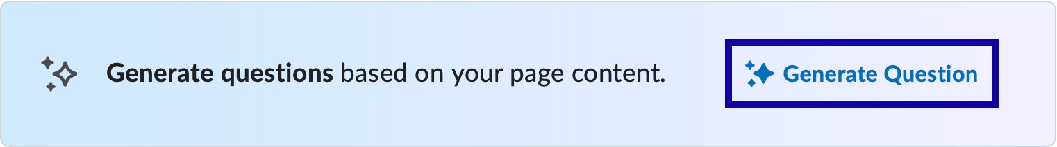 Select Generate Question