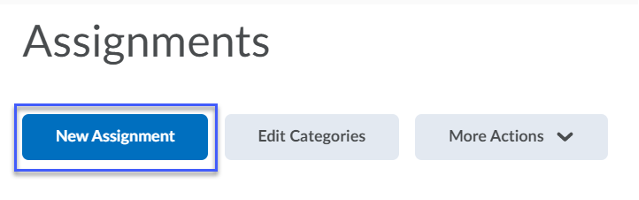 New Assignment button highlighted.