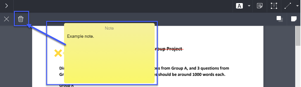 Removing an annotation in my example.