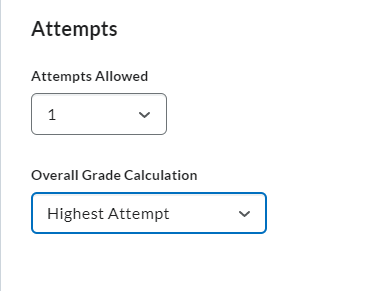 Attempts example