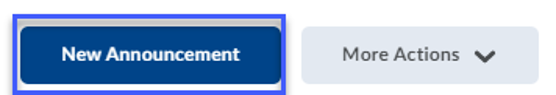 Select New Announcement button.
