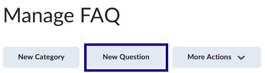 New Question button selected.