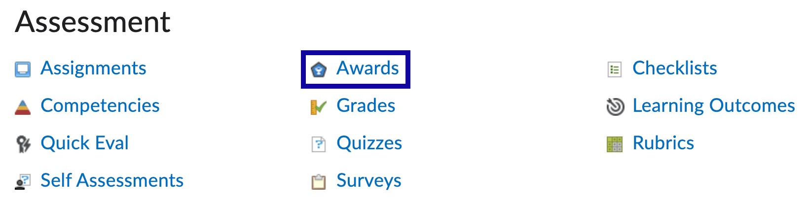 awards selected