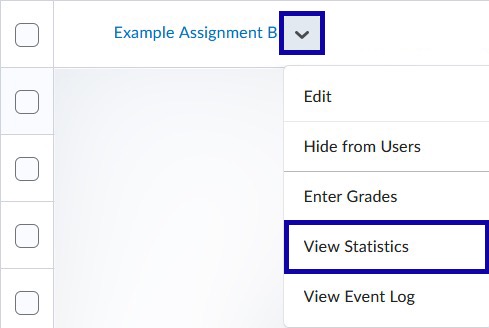 View Statistics.