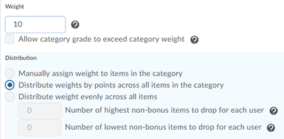 Distribution options.