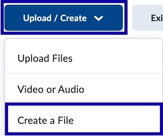 Select Create a File