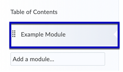 Select a module