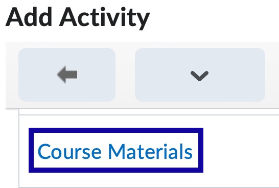 Select Course Materials