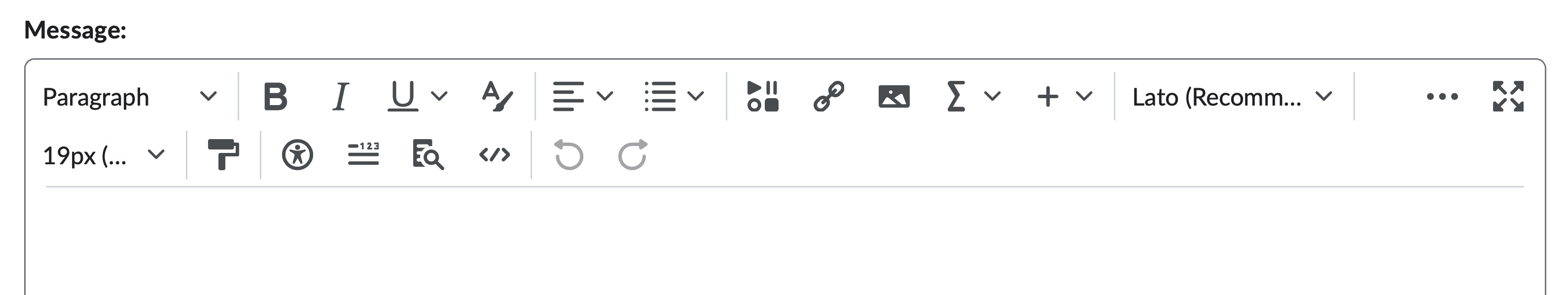 Intelligent Agent message field