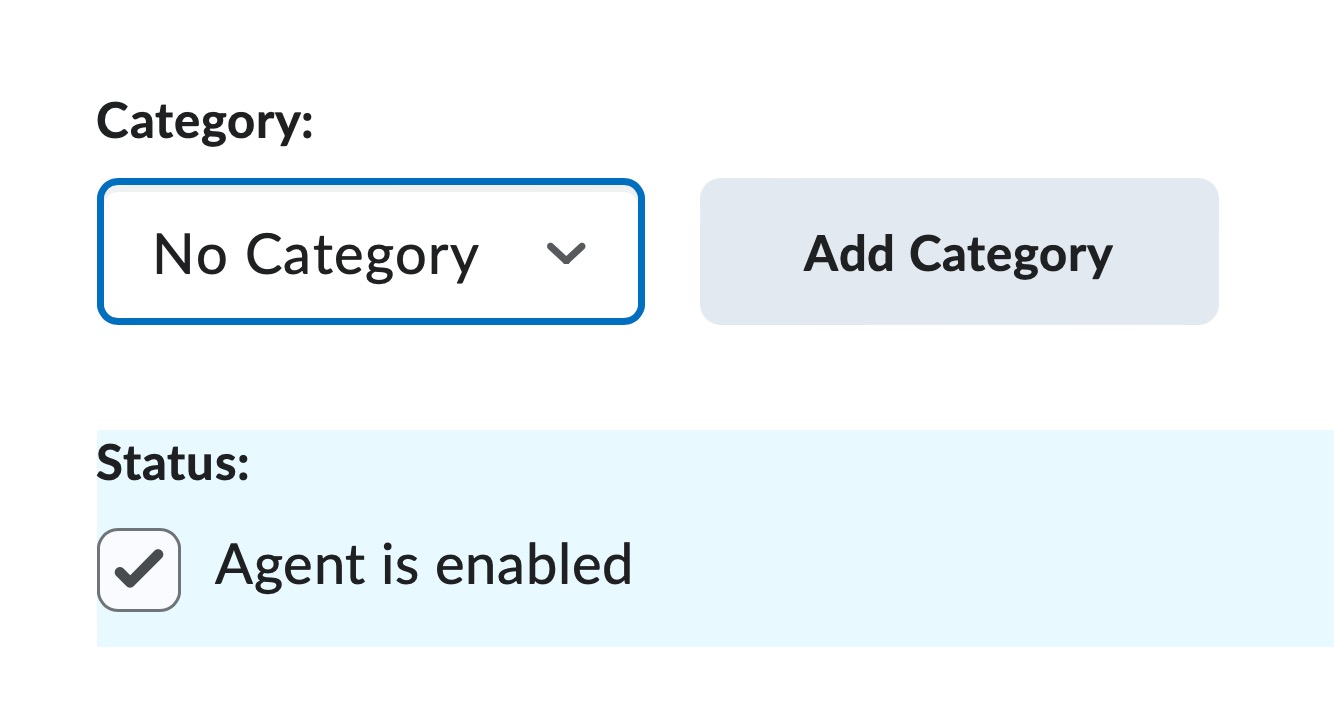 Check the box to enable the agent