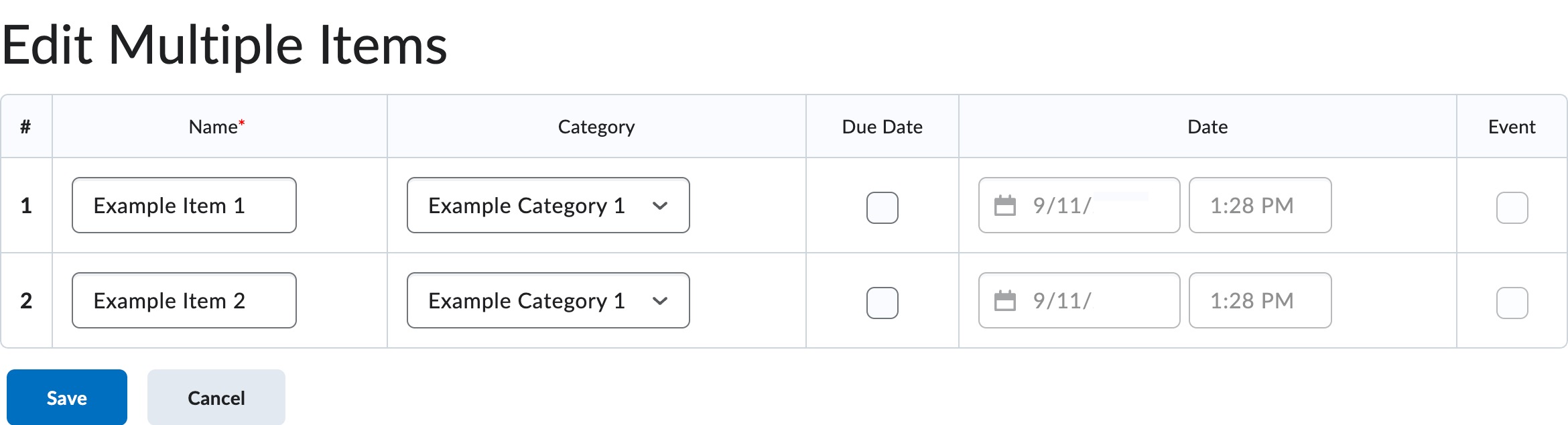 Screenshot of the Edit pane.