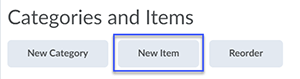 New Item button location highlighted.