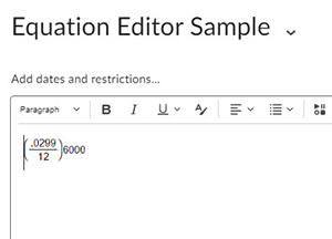 equation editor