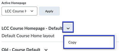 From the drop-down menu, select Copy.