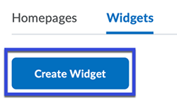 Select Create Widget.