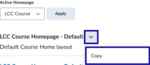 From the drop-down menu, select Copy.