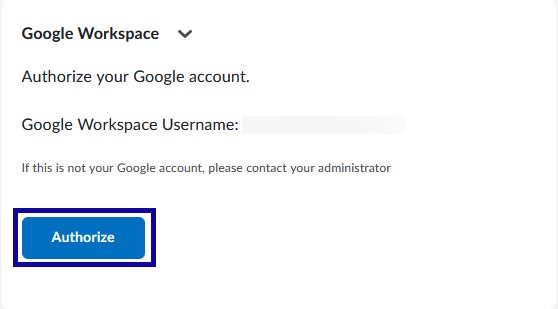 Select Authorize button.