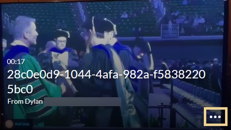 Settings highlighted on video