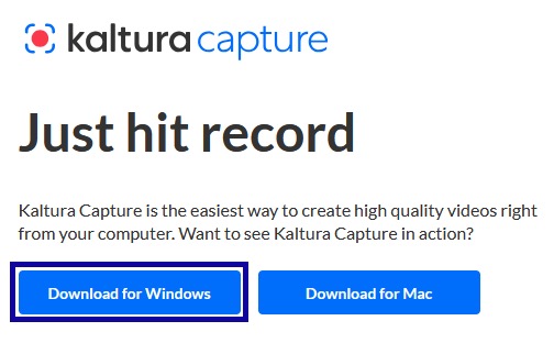 Select option to Download for Windows.