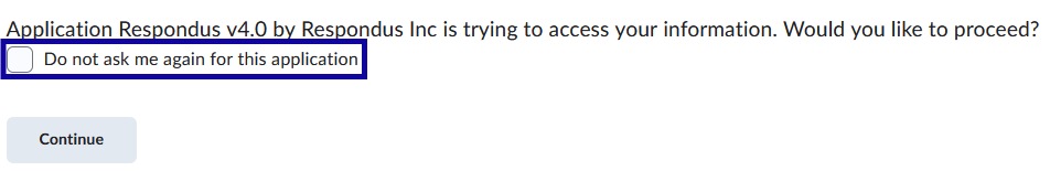View the support LockDown Browser resources, if desired. Otherwise, select Continue to LockDown Browser. 