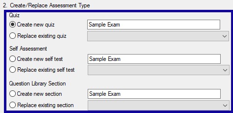 Assessment type