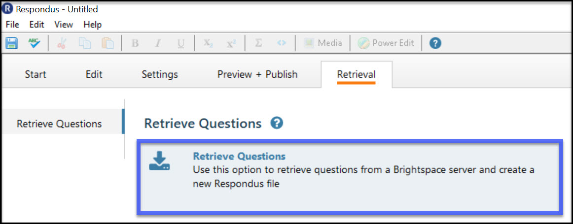 Retrieve Questions example