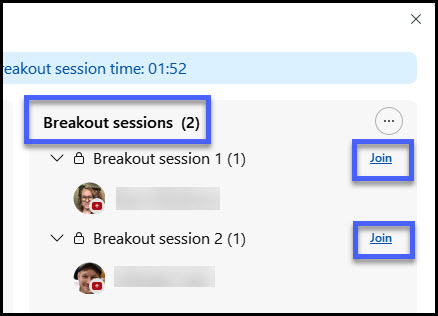 Join for the Breakout Session example