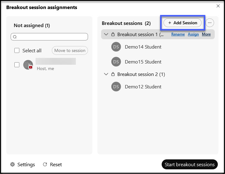 ADD a Breakout Session example