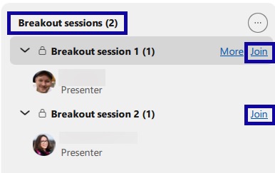 Join for the Breakout Session example