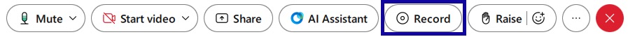 Record Button example