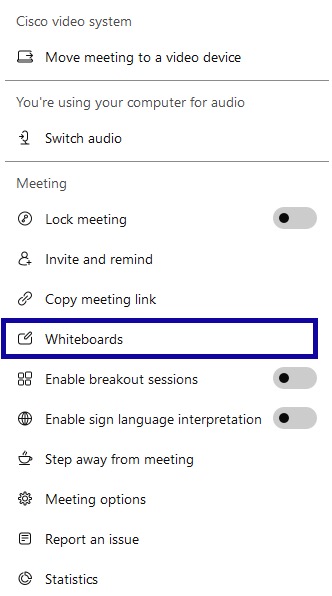 Whiteboards highlighed