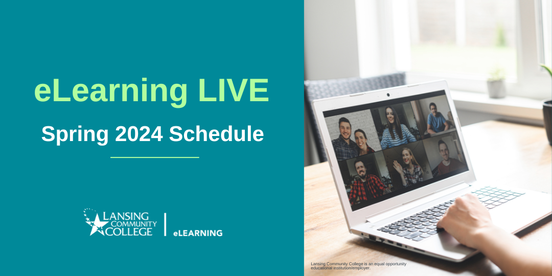 Spring 2024 eLearning LIVE Shedule