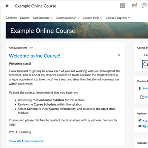 Course homepage