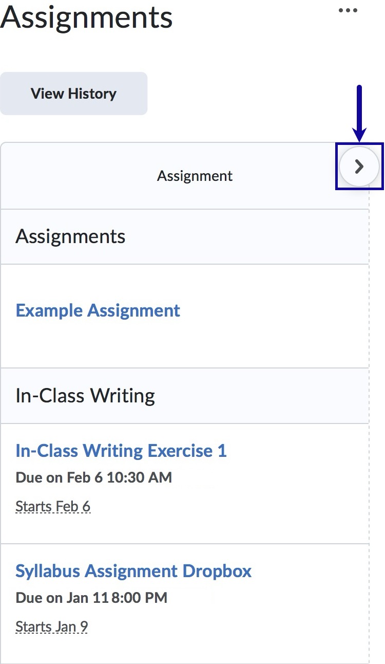 Assignment List Mobile