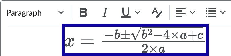 Locate the equation to be deleted