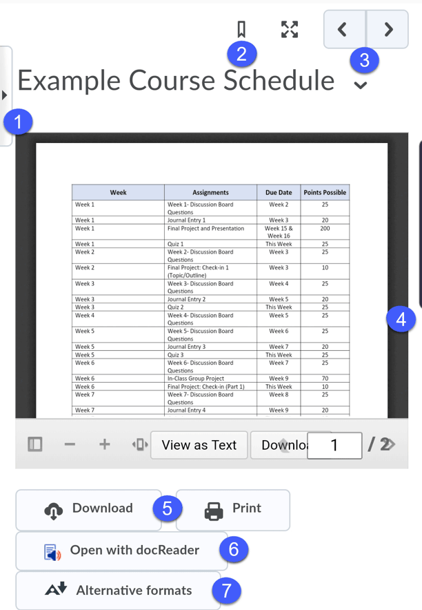 docReader on a mobile device