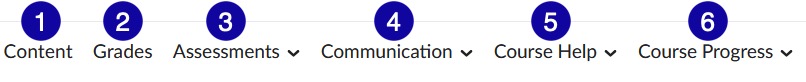 Navigation on a desktop or laptop