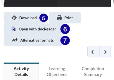 docReader on a mobile device