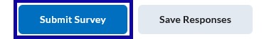 Submit survey button highlighted