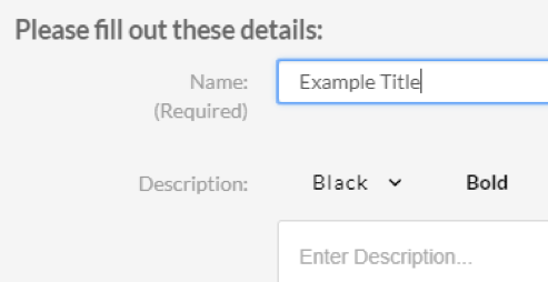 Enter a unique title for the media file.