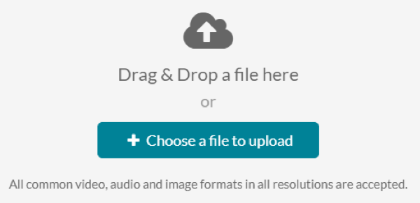 Choose a file to upload.