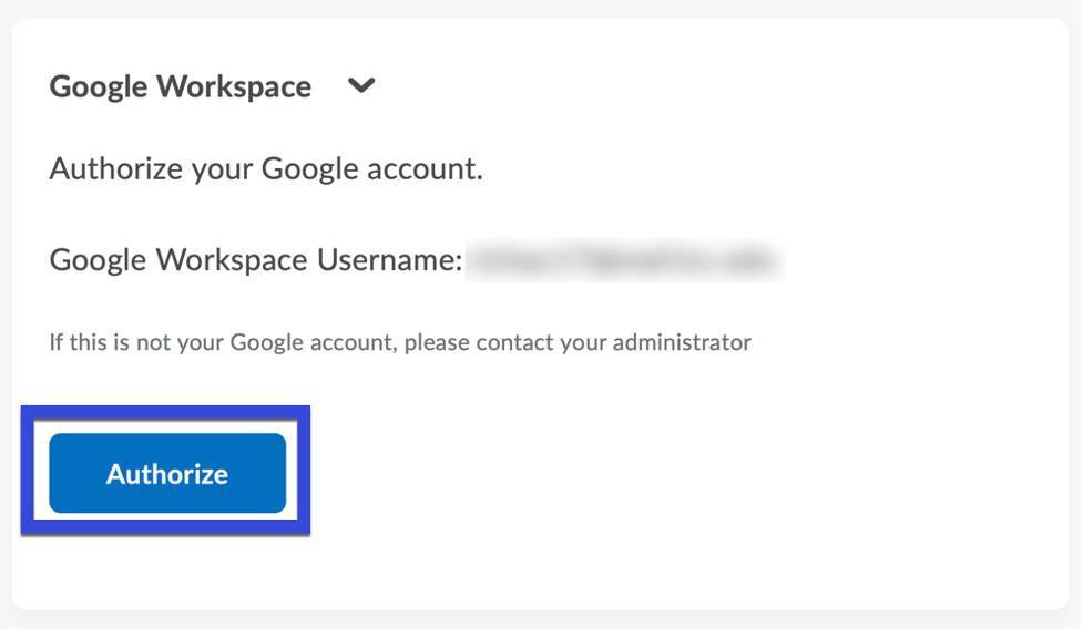 Select Authorize to connect accounts.